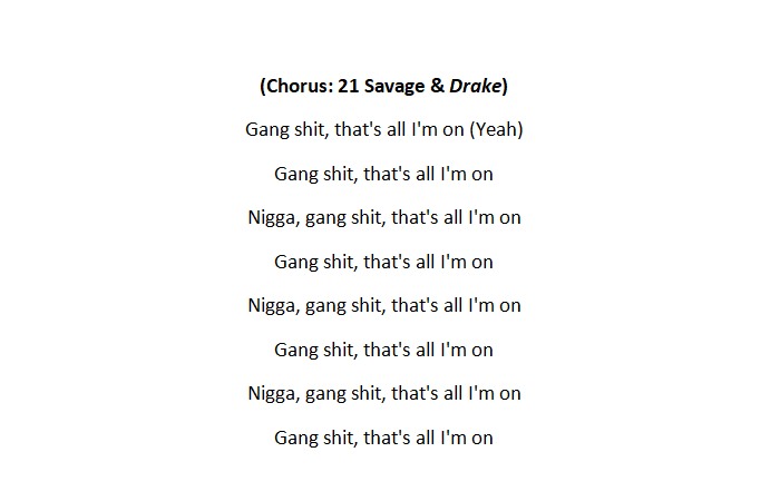 knife talk lyrics - (Chorus: 21 Savage & Drake)