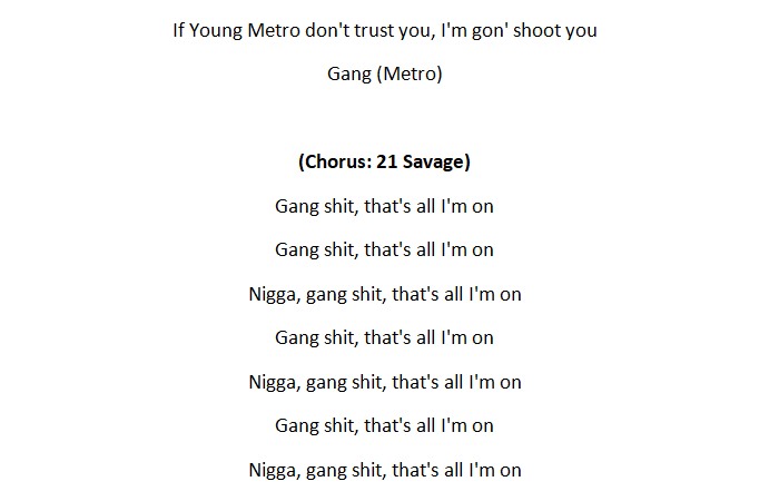 knife talk lyrics - 21 savage