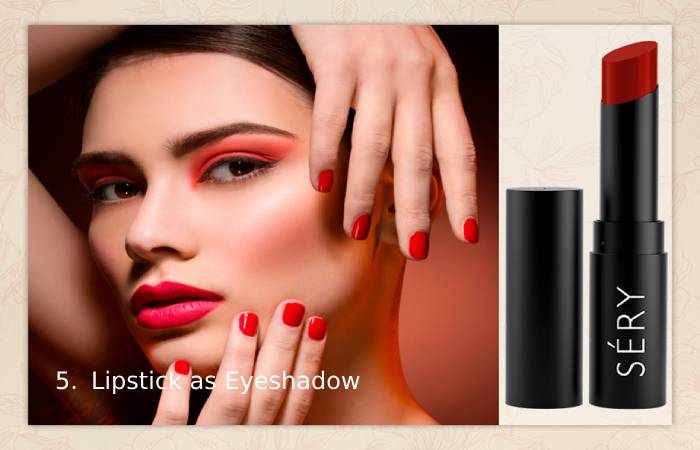 5. Lipstick as Eyeshadow 