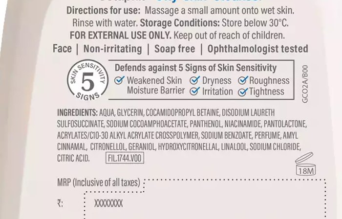 cetaphil cleanser ingredients