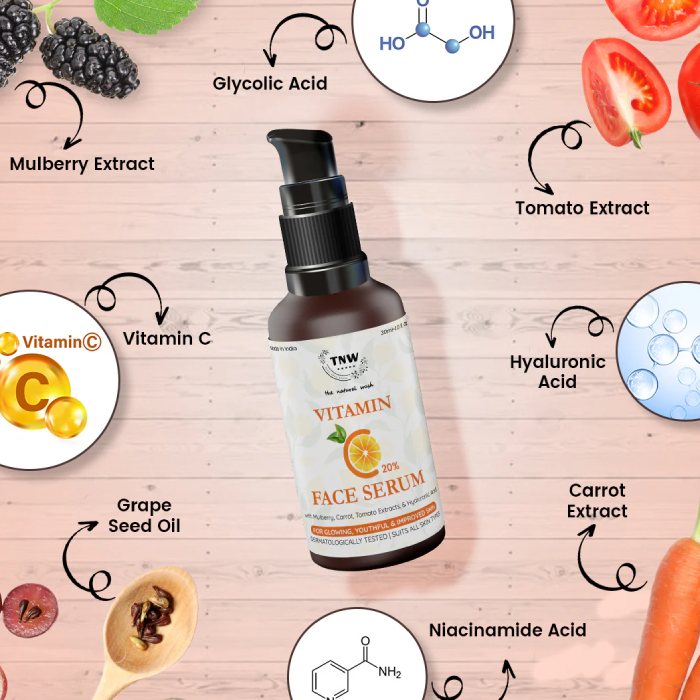 face wash brightening ingredients vitamin c niacinamide